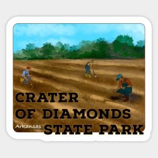 Crater of Diamonds State Park, Arkansas Sticker